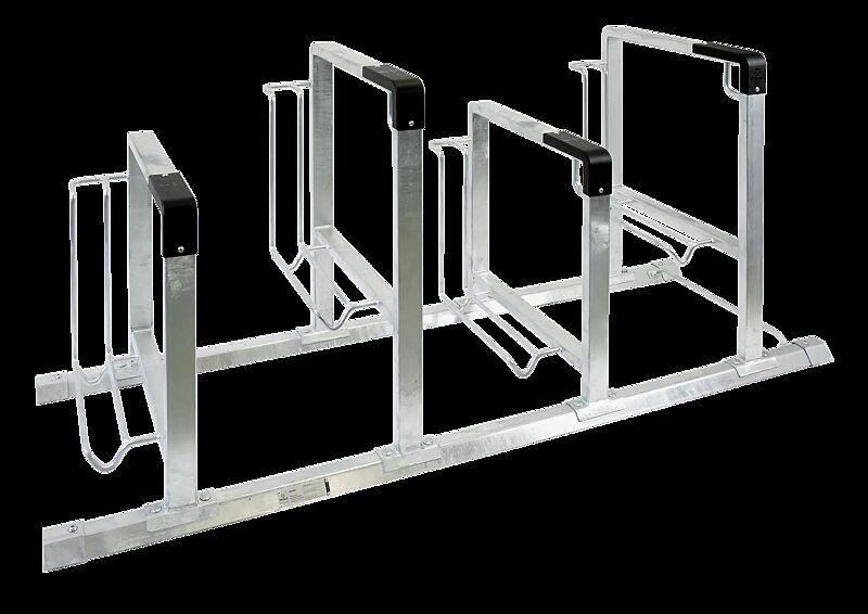 Fahrradparker KONTUR einseitig, 4 Stellplätze