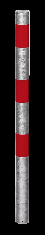 Sperrpfosten GERODA zum Einbetonieren, herausnehmbar aus Bodenhülse, Ø 60 mm, feuerverzinkt