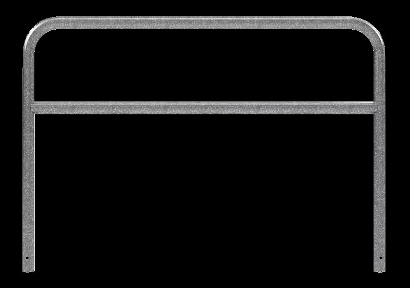 Sperrzaun VIHTI mit Knieholm, Sperrbreite 2,0 m, zum Einbetonieren, feuerverzinkt