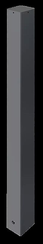 Poller PALENCIA, 80 x 80 mm, zum Einbetonieren, in DB 703 eisenglimmer