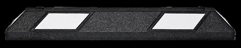 Leitbalken LIMNOS, schwarz mit weißen Reflexstreifen