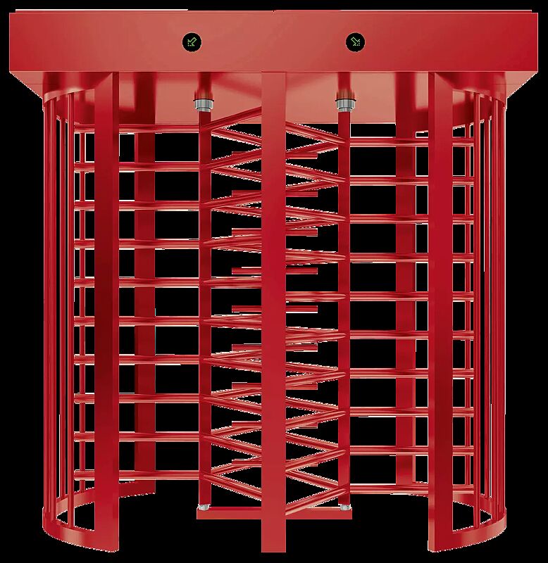 Doppel-Drehkreuz PALAMAS, Rotor und Rahmen kunststoffbeschichtet in RAL 3028 reinrot (gegen Aufpreis)