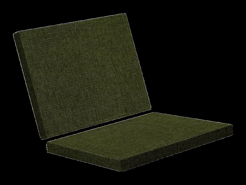 Polsterauflage für Sitz STACK in dunkelgrün - 30