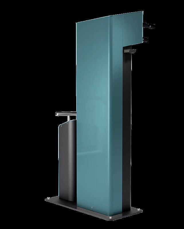 Servicestation CARY, Ausführung Basic, Gehäuse in RAL 5018 türkisblau