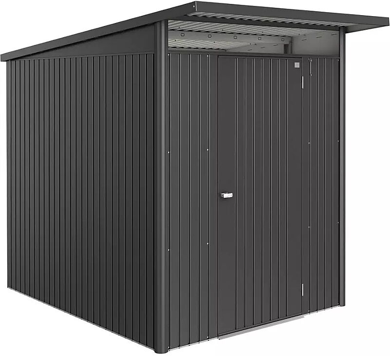 Gerätehaus AVANTGARDE®ECO, Größe A2, dunkelgrau-metallic, mit Einflügeltür