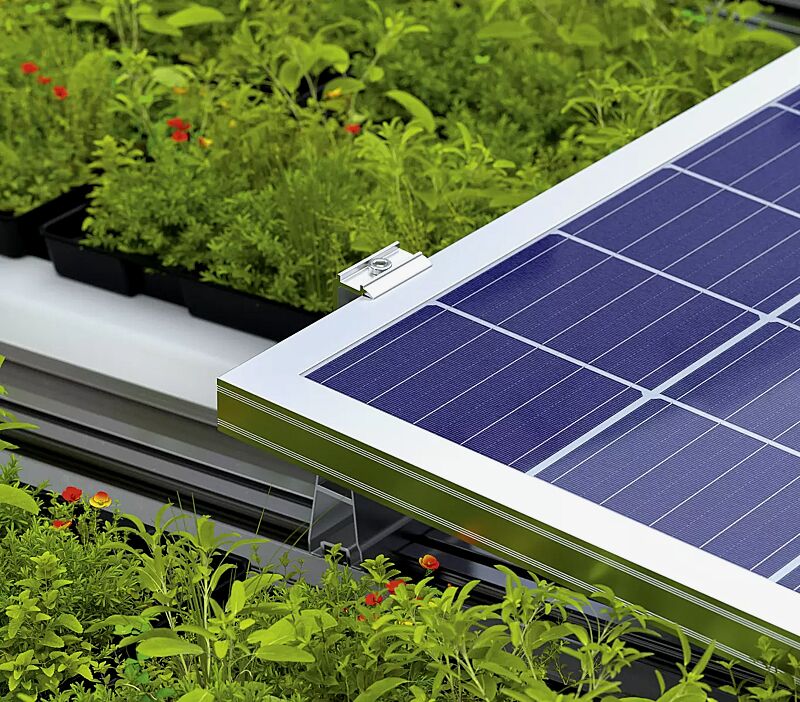 Systemprofil mit Aufständerungswinkel 7 Grad