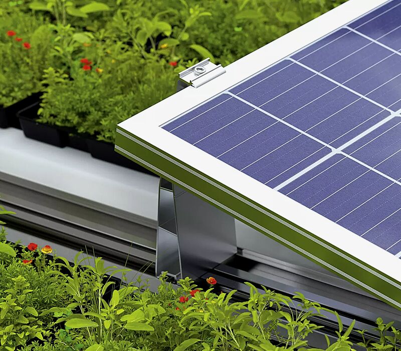 Systemprofil mit Aufständerungswinkel 10 Grad