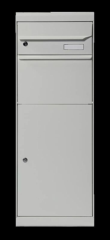 Brief- und Paketkasten VATAN in weißaluminium semimatt