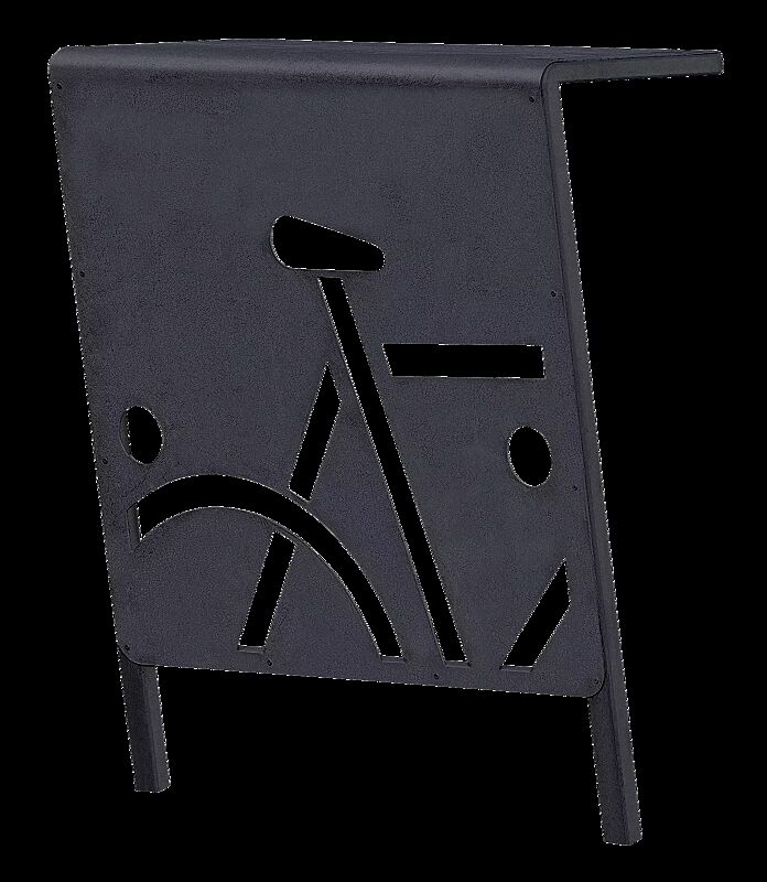 Anlehnbügel FARGO, in RAL 7016 anthrazitgrau