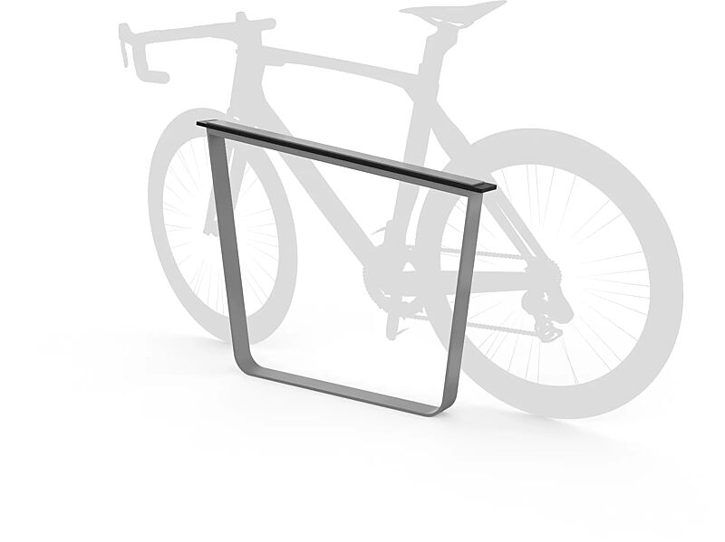 Anlehnbügel IGLAU, Breite 900 mm, in RAL 9007 graualuminium