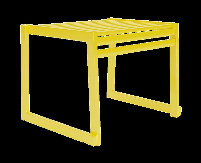 Sitz CORTINA ohne Rückenlehne, zum freien Aufstellen, in RAL 1004 goldgelb