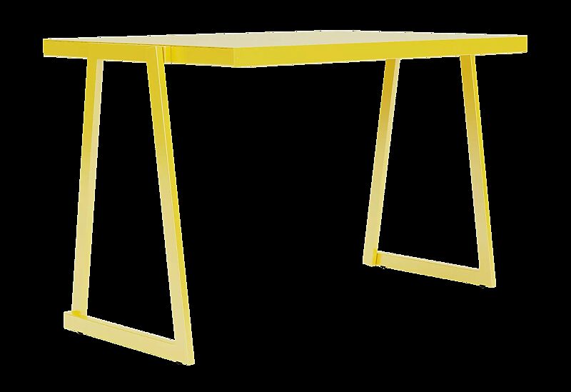 Tisch CORTINA, rechteckig, Breite 1200 mm, zum freien Aufstellen, in RAL 1004 goldgelb