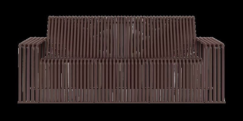 Lounge Couch ANZIO, 3-Sitzer, Breite 1980 mm, in corten