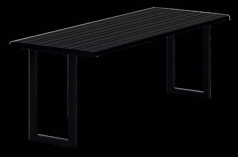 Tisch MANTUA in RAL 9005 tiefschwarz