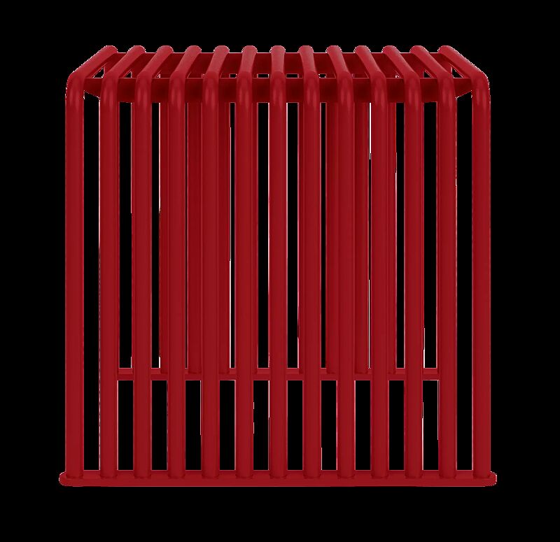 Sitz ANZIO in RAL 3000 feuerrot