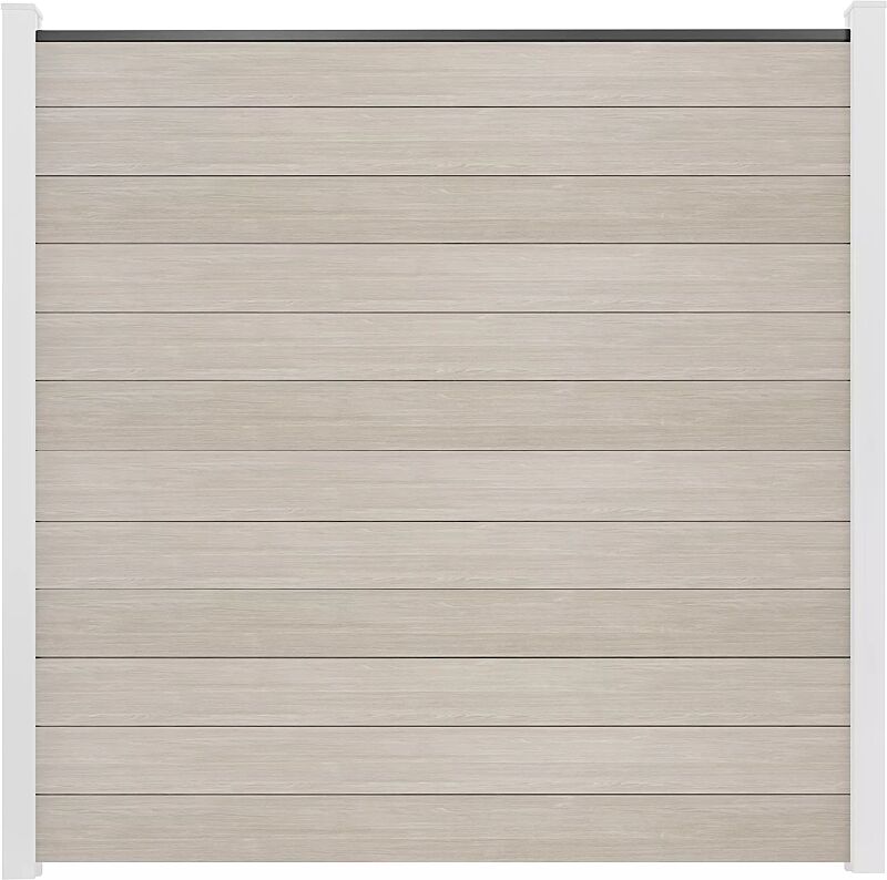 Sichtschutzwand WEXFORD, Ausführung SMALL, Wandelemente foliert in sheffield oak