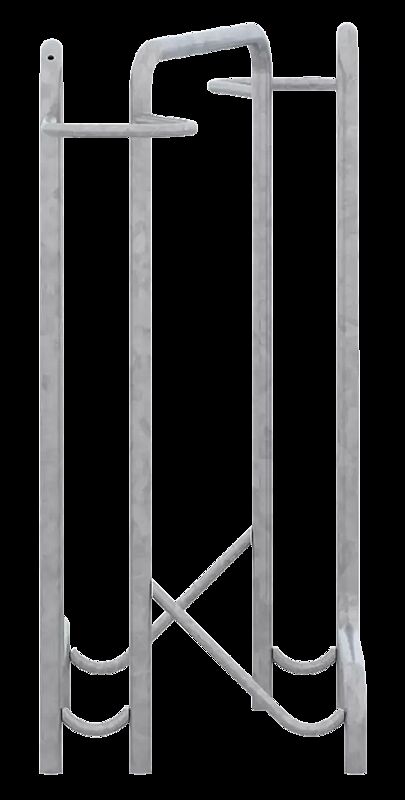 Fahrradparker TACOMA doppelseitig 90°, tief, zum Einbetonieren, 2 Stellplätze, feuerverzinkt