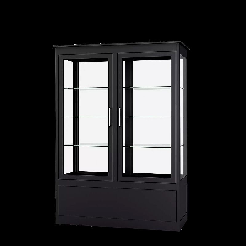 Öffentlicher Bücherschrank EMBRUN, Breite 1400 mm, mit zweiteiliger Drehflügeltür, vorn öffnend, in RAL 7016 anthrazitgrau