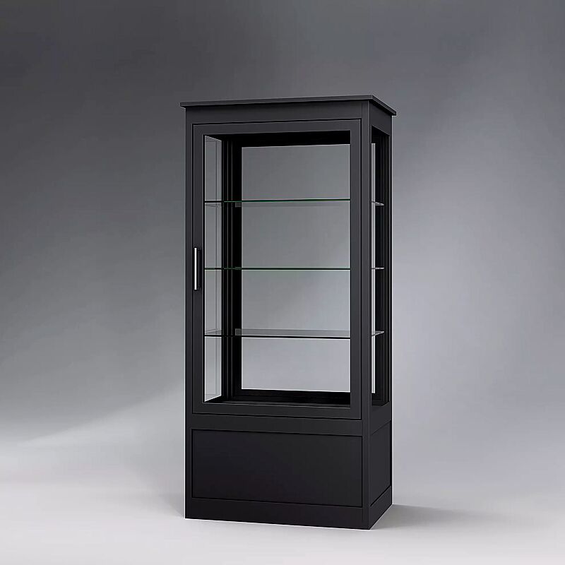 Öffentlicher Bücherschrank EMBRUN, Breite 900 mm, mit einteiliger Drehflügeltür, vorn und hinten öffnend, in RAL 7016 anthrazitgrau