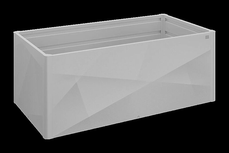 Hochbeet X-DESIGN, B x T 2000 x 1000 mm, in silber-metallic