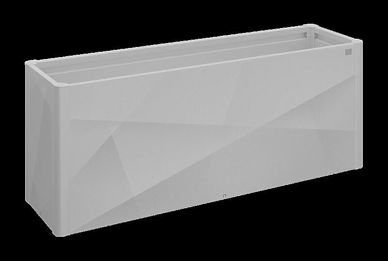 Hochbeet X-DESIGN, B x T 2000 x 500 mm, in silber-metallic