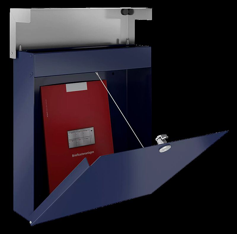 Briefkasten ORGON in RAL 5003 saphirblau