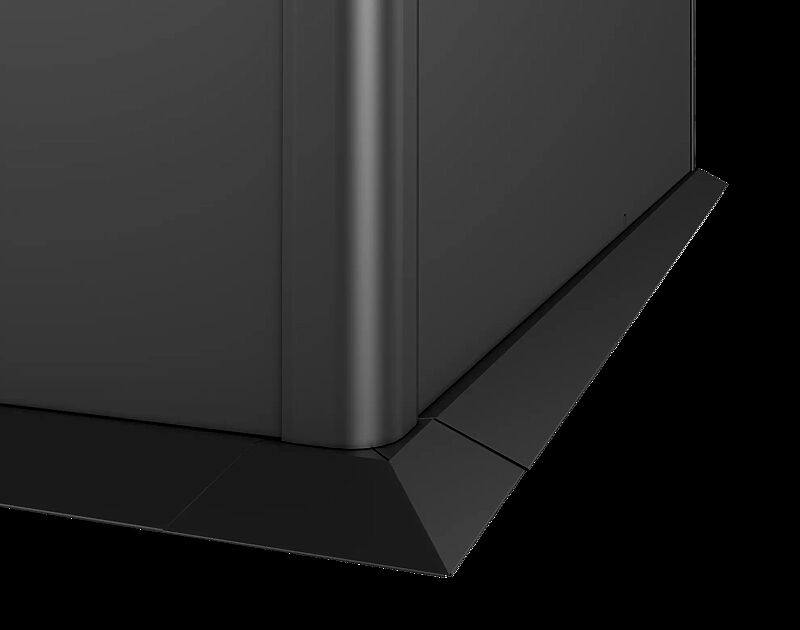 Mähkante für Hochbeet X-DESIGN, B x T 2000 mm x 500 mm, in dunkelgrau-metallic