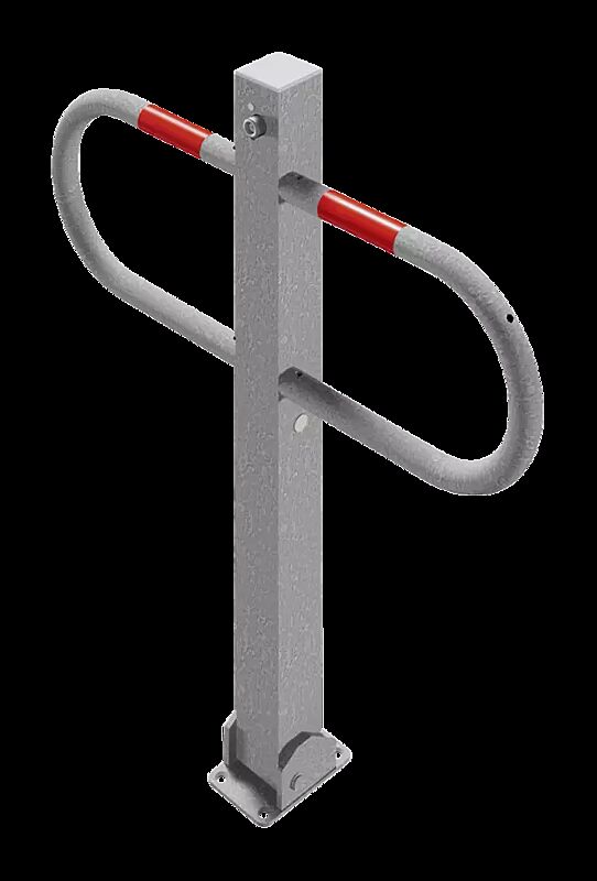 Durchgangssperre PARON zum Aufdübeln, feuerverzinkt, mit Profilzylinder