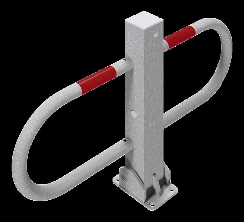 Parkbügel GREZ, feuerverzinkt, mit Profilzylinderschloss