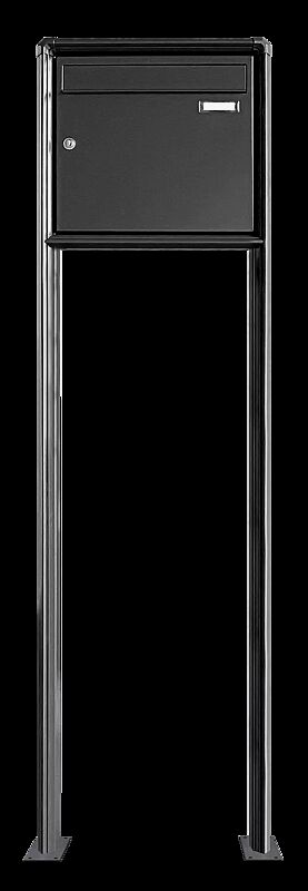 Briefkastenanlage Nizza mit Ständeranlage, zum Aufdübeln, 1 Briefkasten, ohne Sprech- / Klingelfach