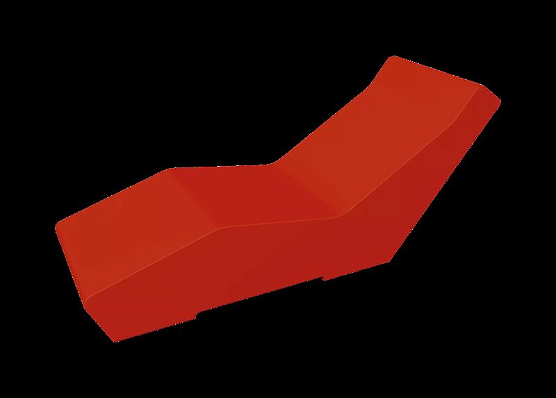Liegebank LOUNGER LOLA in RAL 3028 reinrot