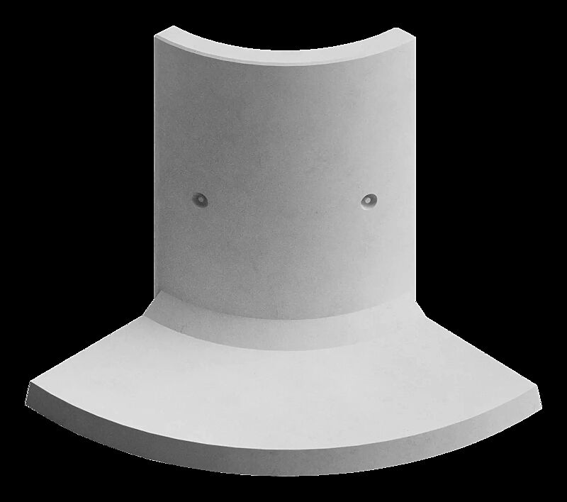 Stützwand MIURA CURVED, konvex gebogen 90°, B x T x H 1000 x 850 x 1500 mm