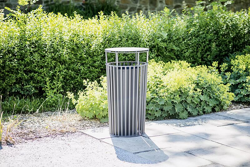 Abfallbehälter ANZIO in eisenglimmergrau