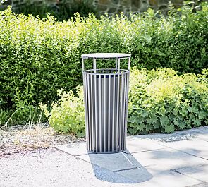 Abfallbehälter ANZIO in eisenglimmergrau