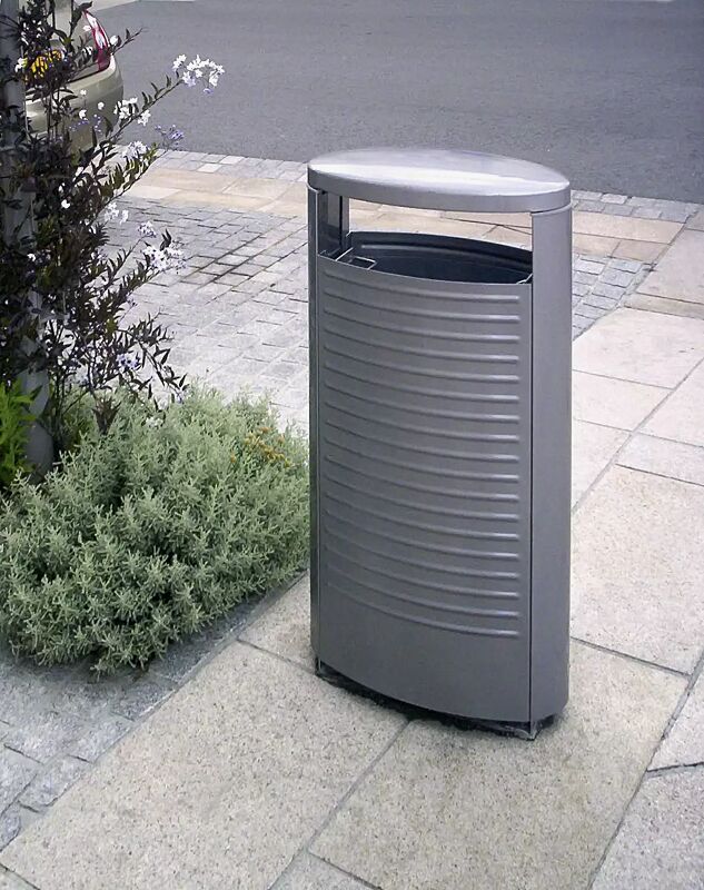 abfallbehaelter-basic__shoKAT0053912 Abfallbehälter BASIC in RAL 9002 grauweiß