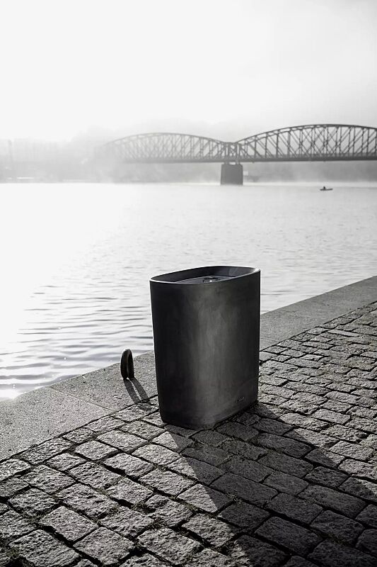 abfallbehaelter-better__shoKAT0053530 Abfallbehälter BETTER mit Innenbehälter, in dunkelgrau