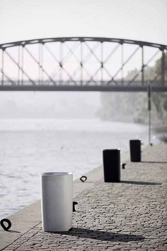 abfallbehaelter-better__shoKAT0053558 Abfallbehälter BETTER in hell- und dunkelgrau