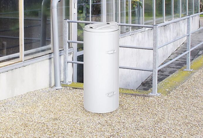 <div id="container" class="container">Abfallbehälter BURNLEY in RAL 9016 verkehrsweiß</div>