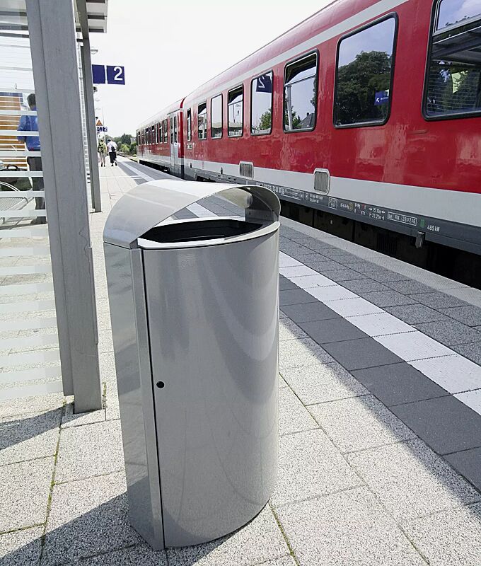 abfallbehaelter-capital__shoKAT0024469 Abfallbehälter CAPITAL aus Stahl, 60 Liter, zum freien Aufstellen