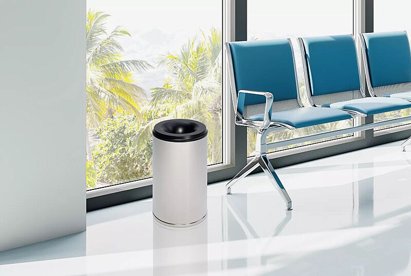 abfallbehaelter-carlton__shoKAT0063842 Abfallbehälter CARLTON, in Edelstahl, 50 Liter