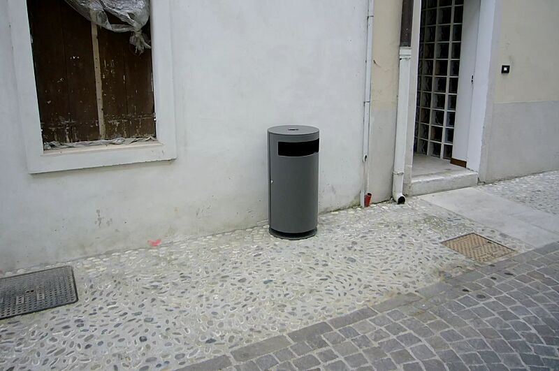 abfallbehaelter-cima__shoKAT0017026 Abfallbehälter CIMA mit Ascher, in DB 703 eisenglimmer