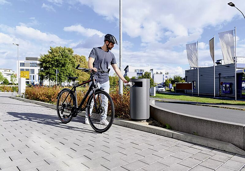 abfallbehaelter-cima__shoKAT0071462 Abfallbehälter CIMA mit Ascher, in DB 703 eisenglimmer