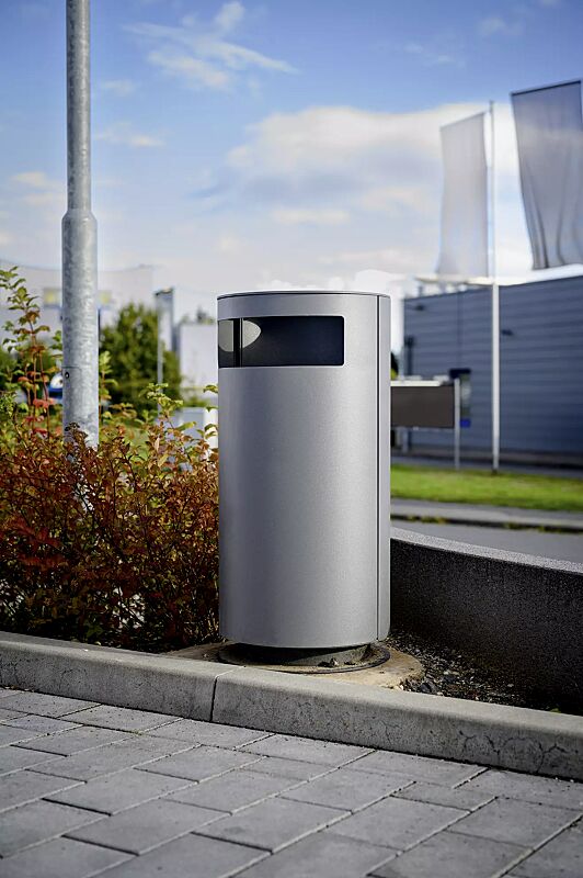 abfallbehaelter-cima__shoKAT0071464 Abfallbehälter CIMA mit Ascher, in DB 703 eisenglimmer