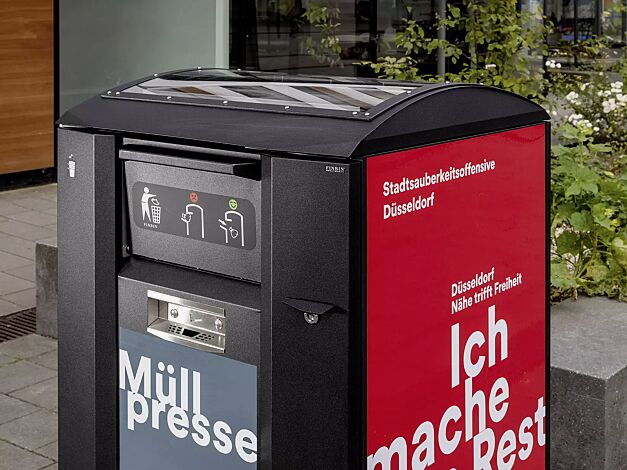 <div id="container" class="container">Abfallbehälter CITYSOLAR 2.0, Beklebung bauseits</div>