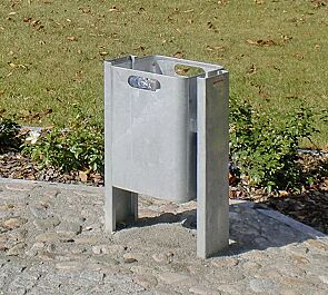 <div id=""container"" class=""container"">Abfallbehälter CORNER, 27 Liter, zum Einbetonieren, feuerverzinkt</div>