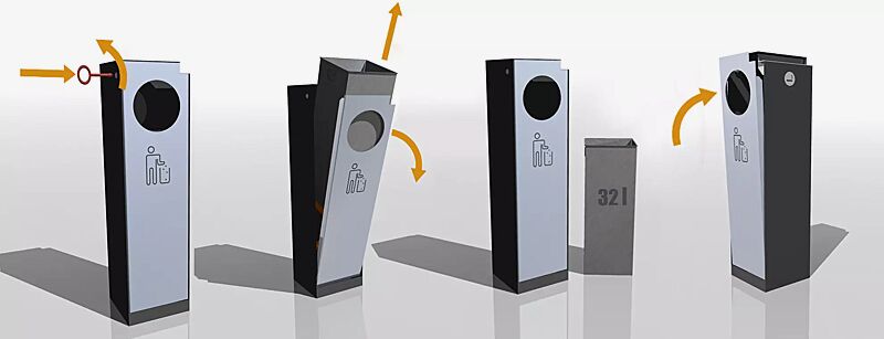 abfallbehaelter-crystal__shoKAT0019435 Entleerung Abfallbehälter CRYSTAL