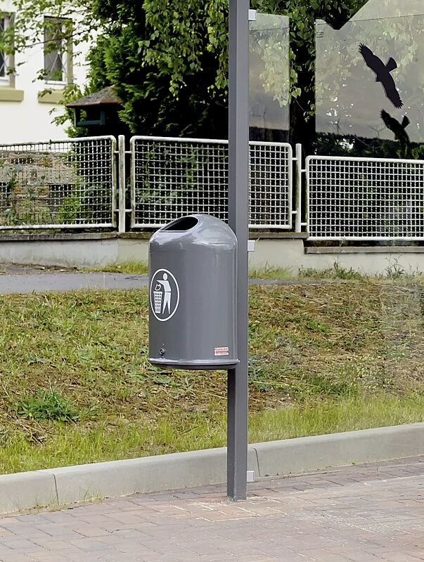 abfallbehaelter-derby__shoKAT0060642 Abfallbehälter DERBY aus Stahl, in DB 703 eisenglimmer