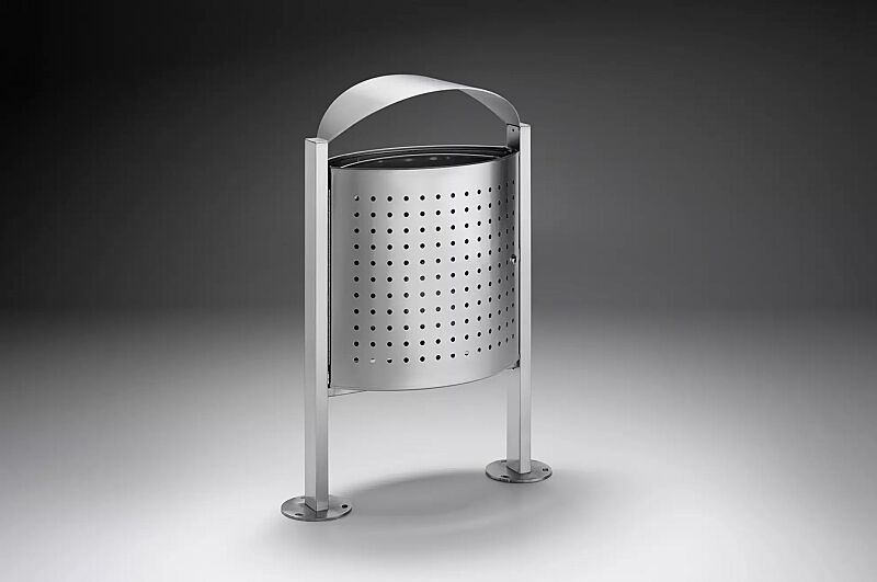 abfallbehaelter-eliseo__shoKAT0000660 Abfallbehälter ELISEO aus Edelstahl, Tür geöffnet