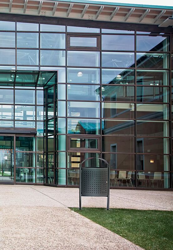 abfallbehaelter-eliseo__shoKAT0060021 Abfallbehälter ELISEO aus Stahl, in RAL 7012 basaltgrau