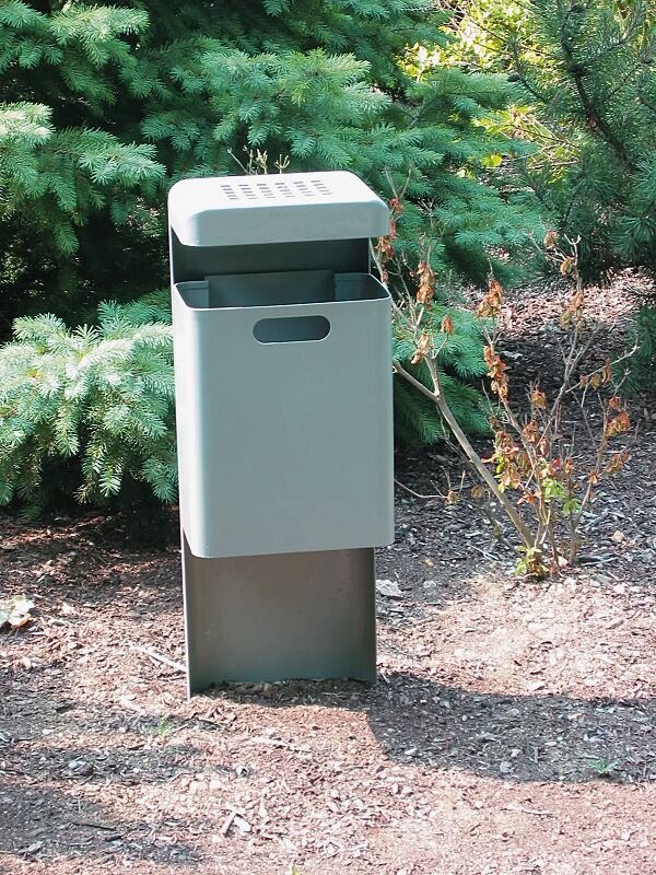 abfallbehaelter-halifax__shoKAT0013064 Abfallbehälter HALIFAX, 29 Liter, mit Ascher, zum Einbetonieren, feuerverzinkt